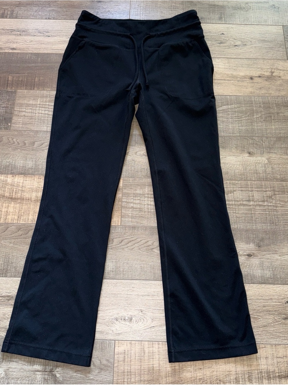 Mondetta luxury Black Knit Drawstring Pants with pockets Medium
